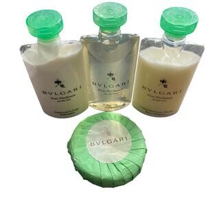 BVLGARI au thé Vert (Green Tea) Lotion Shampoo, Conditioner and Soap Bundle NEW